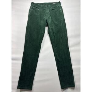 Bonobos Men's Slim Fit Straight Leg Green Corduroy Pants - Size 29x32 (29x31.5)